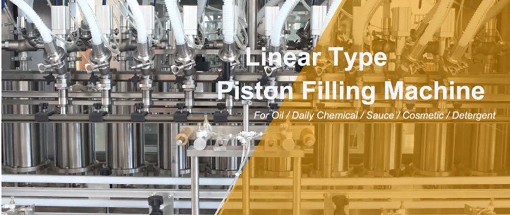 Linear type piston oil filling machine