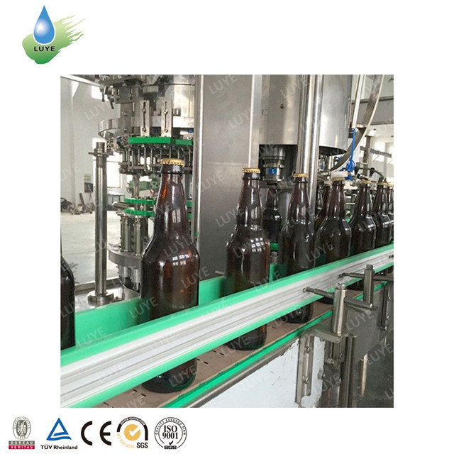glass bottle carbonated（beer)filling  (14)